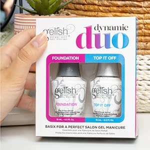Gelish Dynamic Duo: empaque ergonómico facilita la aplicación en casa.