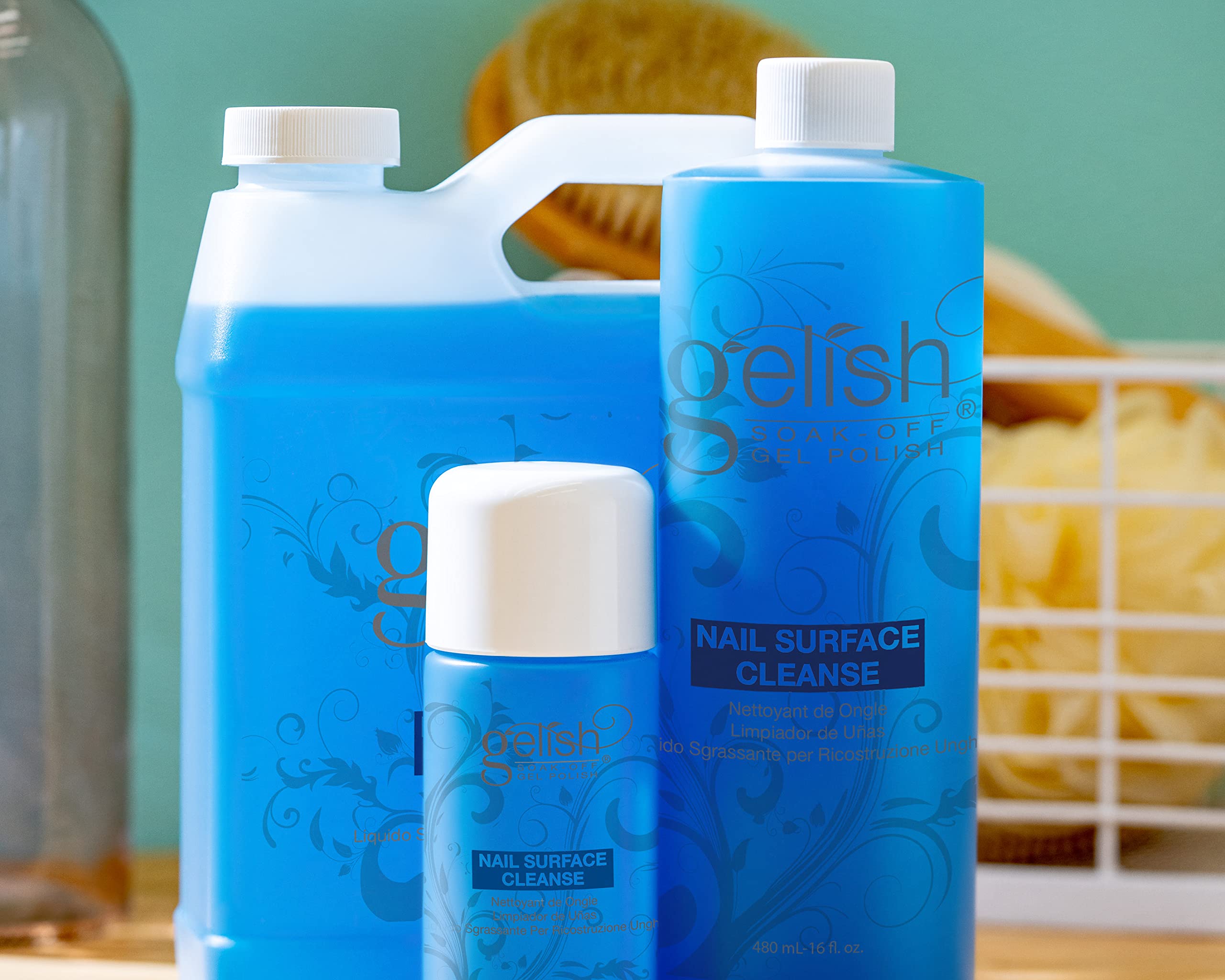 Gelish fórmula segura para piel, sin resequedad tras la limpieza.