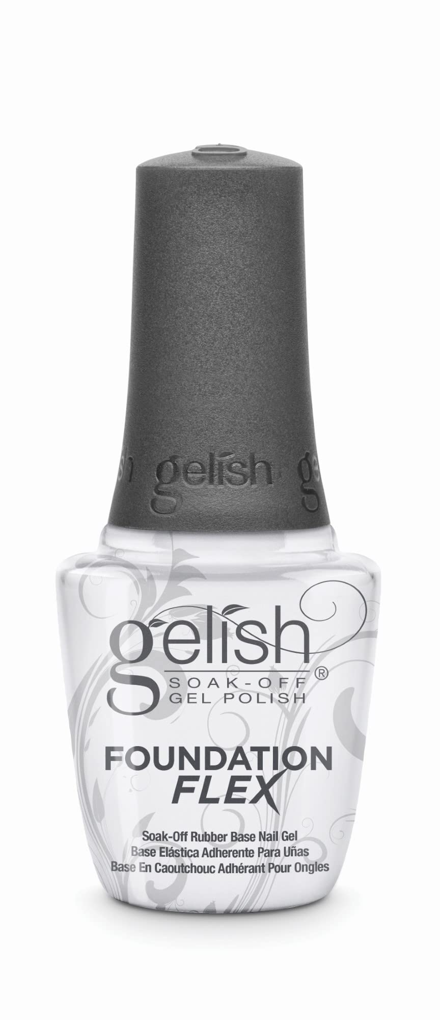 Gelish Foundation Flex: bote de base de gel claro para uñas, protección flexible.