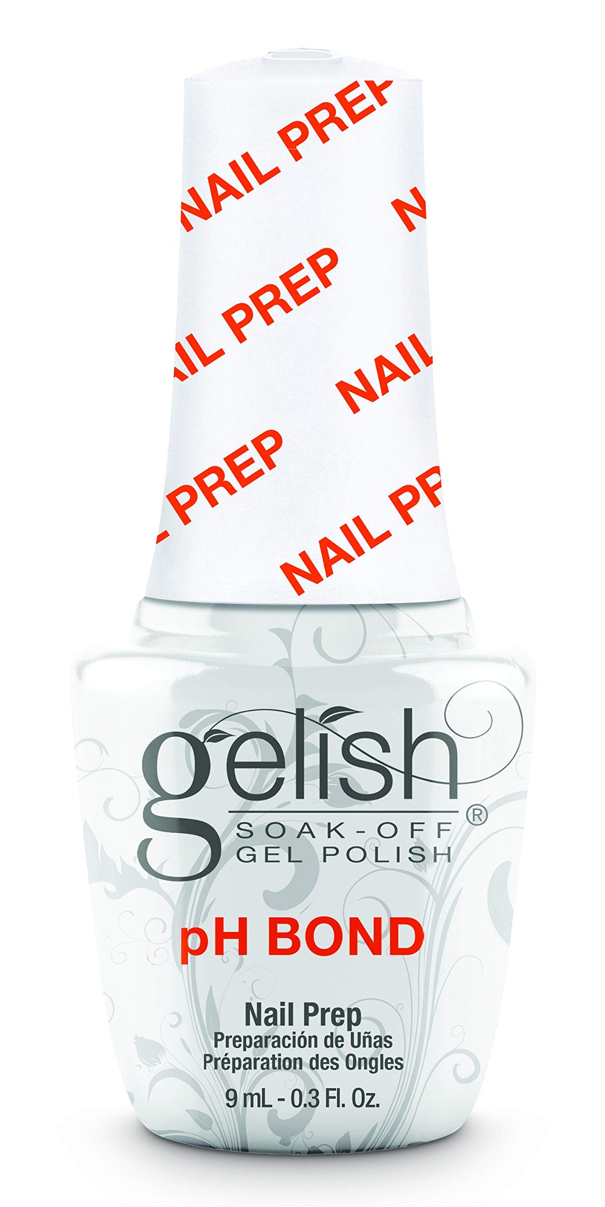 Gelish Mini pH Bond Nail Prep: vista frontal de la botella para preparación rápida de la adherencia