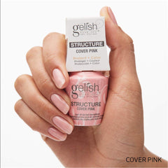 Gelish Structure Gel cobertura rosada que disimula imperfecciones con tono suave