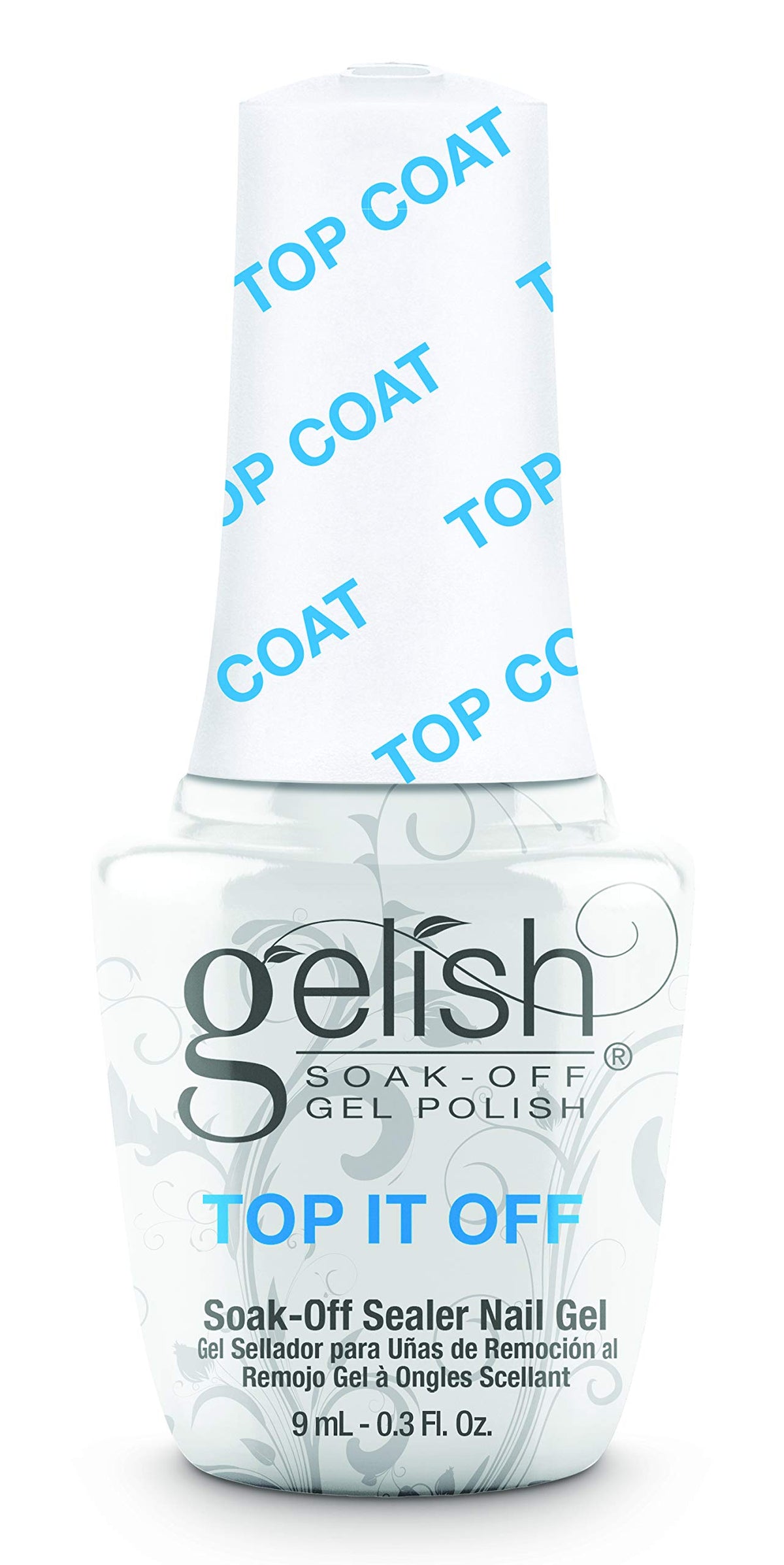 Gelish Top It Off: brillo alto para uñas en gel y protección contra desgaste.