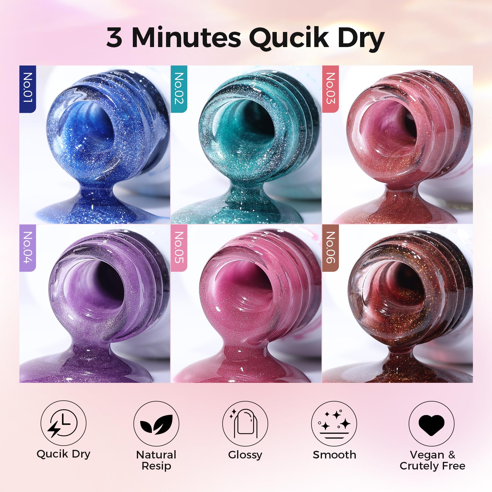 GELLAKTIK polish lasts up to 30 days with chip-resistant wear