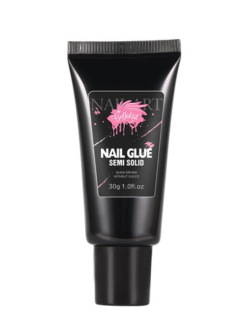 GELLAKTIK, aplicación rápida en primer plano, ideal para uñas postizas sin lámpara.