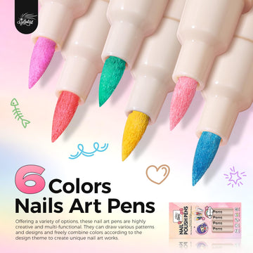 GELLAKTIK lapices arte uñas colores vibrantes para diseño detallado