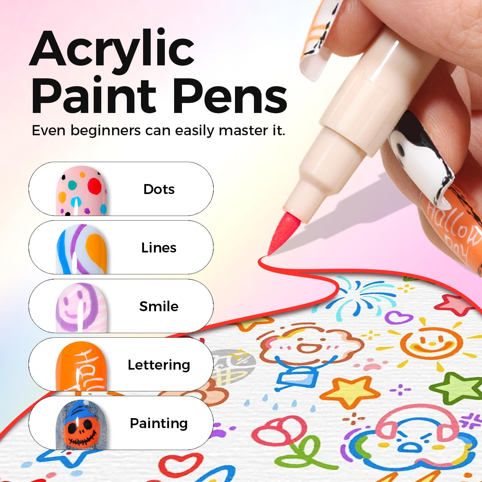 GELLAKTIK lapices arte uñas color intenso y duradero
