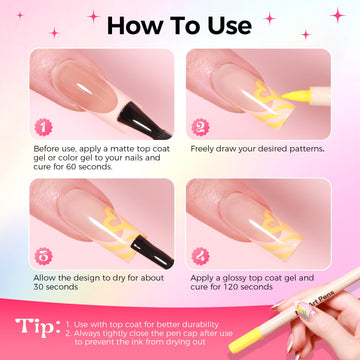 GELLAKTIK lapices arte uñas kit creativo para salones