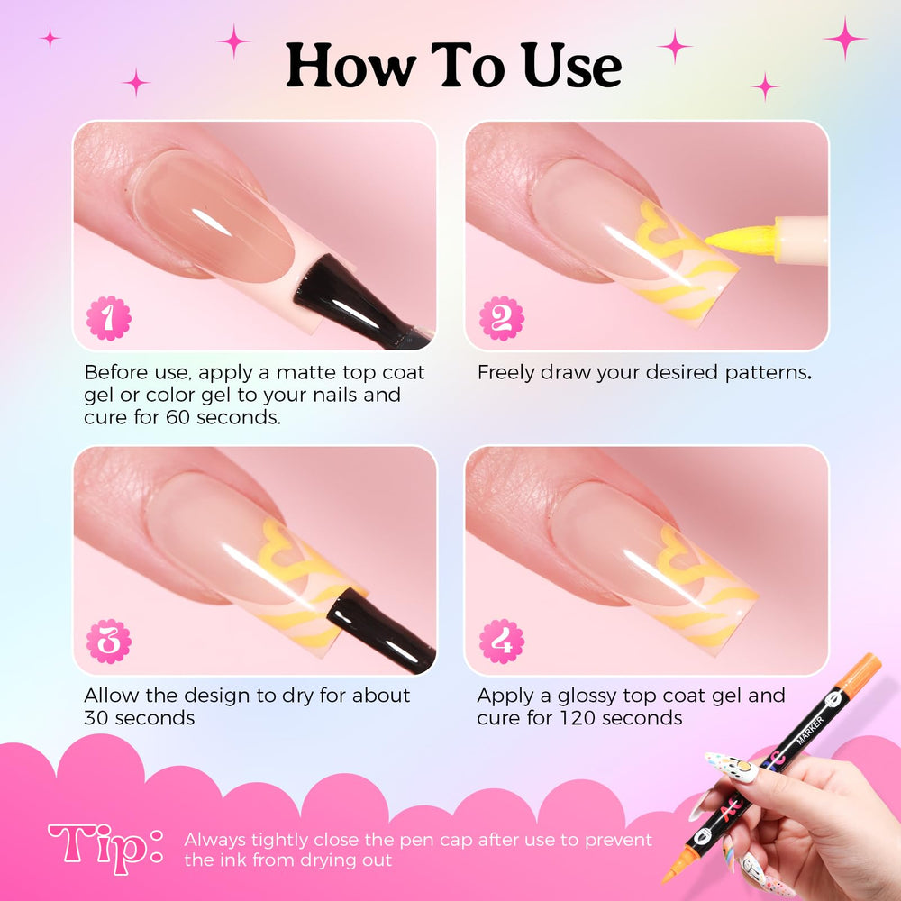 GELLAKTIK: set de 24 colores para uñas con aplicación estable y duradera