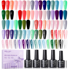 GELLEN 24-piece gel polish set showing a vibrant color range for at-home manicures