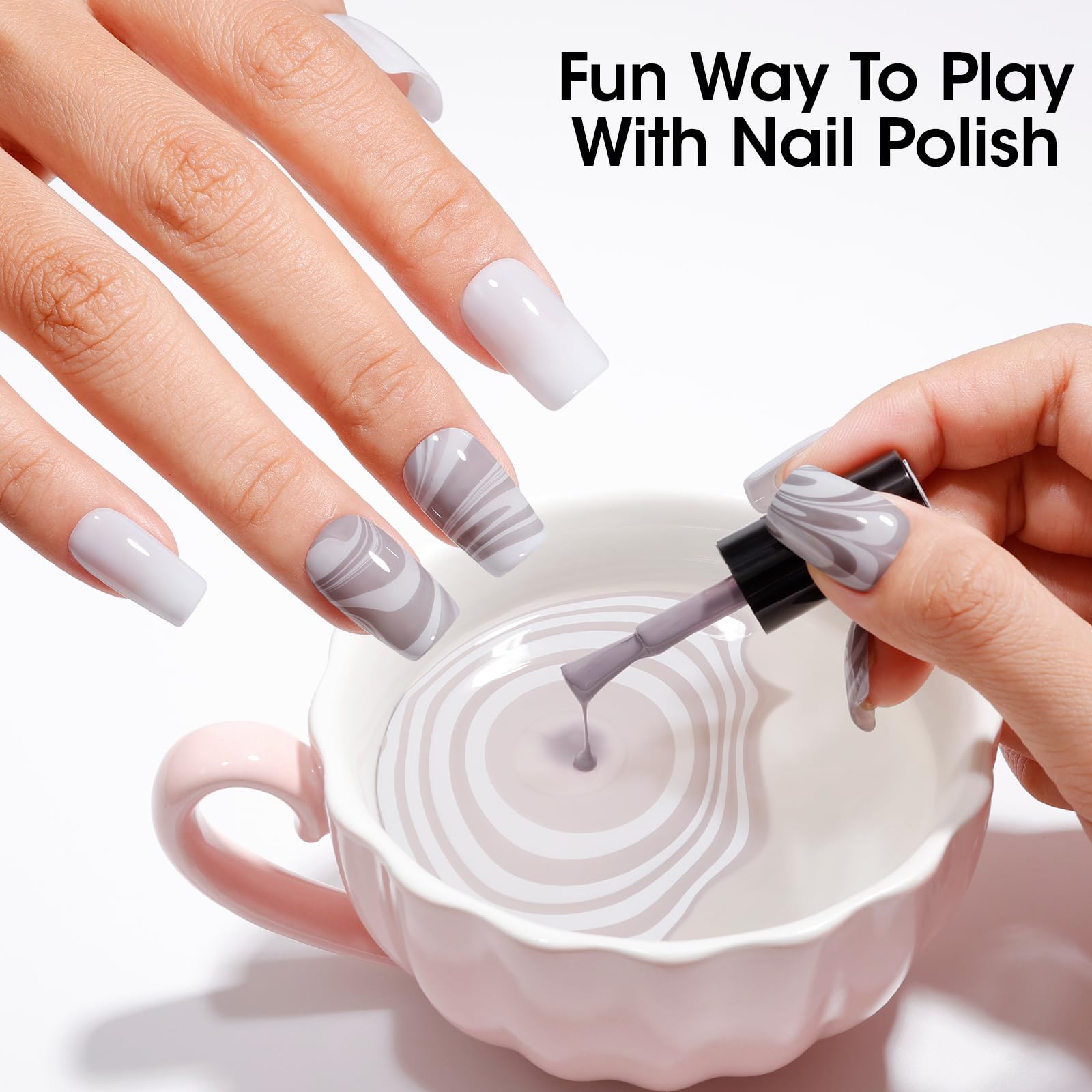 Acabado profesional de uñas gracias a la fórmula y el pincel de GELLEN.