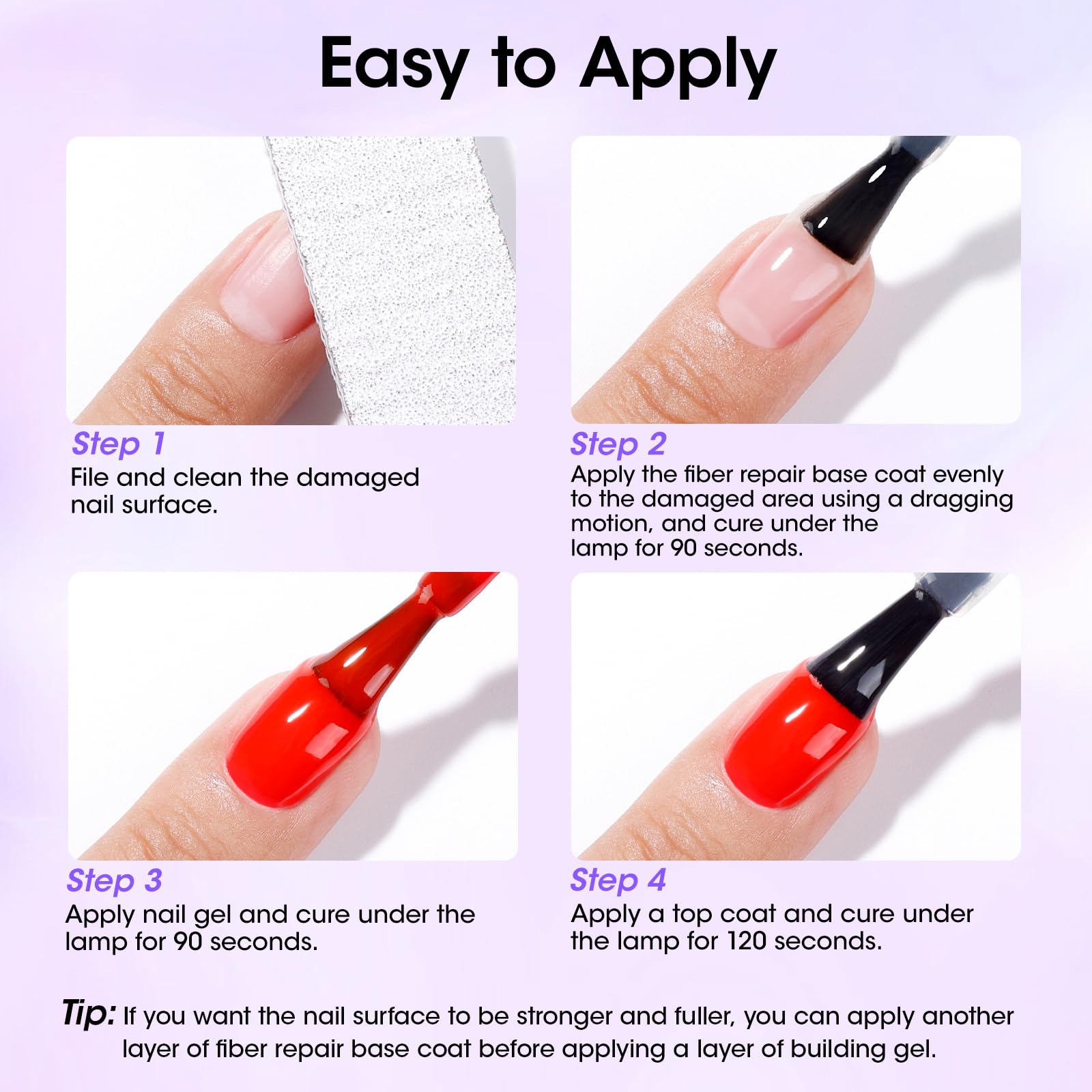GELLEN base gel professional home-use friendly for quick treatments.