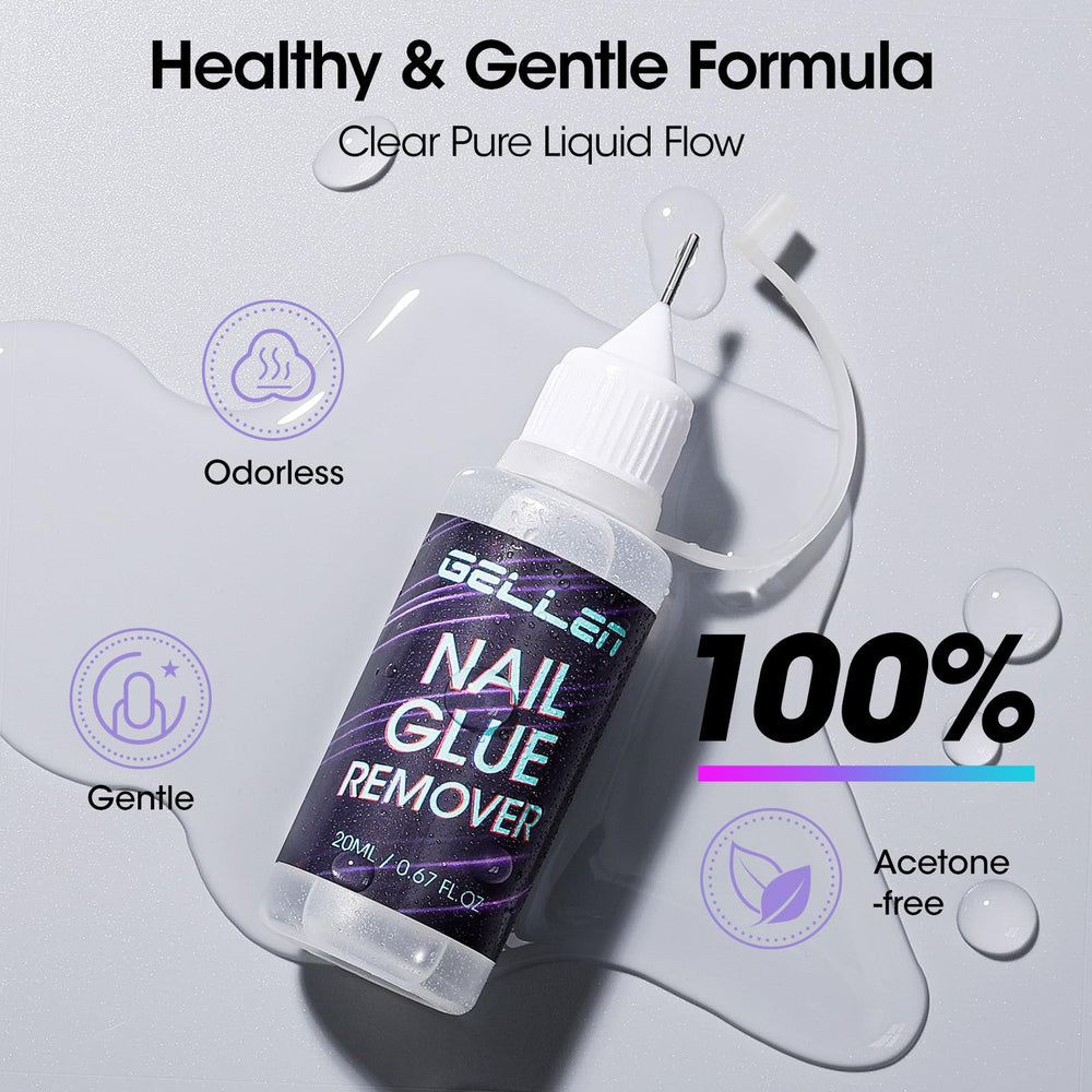 GELLEN, botella de 20 ml permite dosificar el removedor con facilidad.