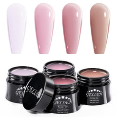 Gellen Builder Gel Kit front box shows four color options for versatile extensions.