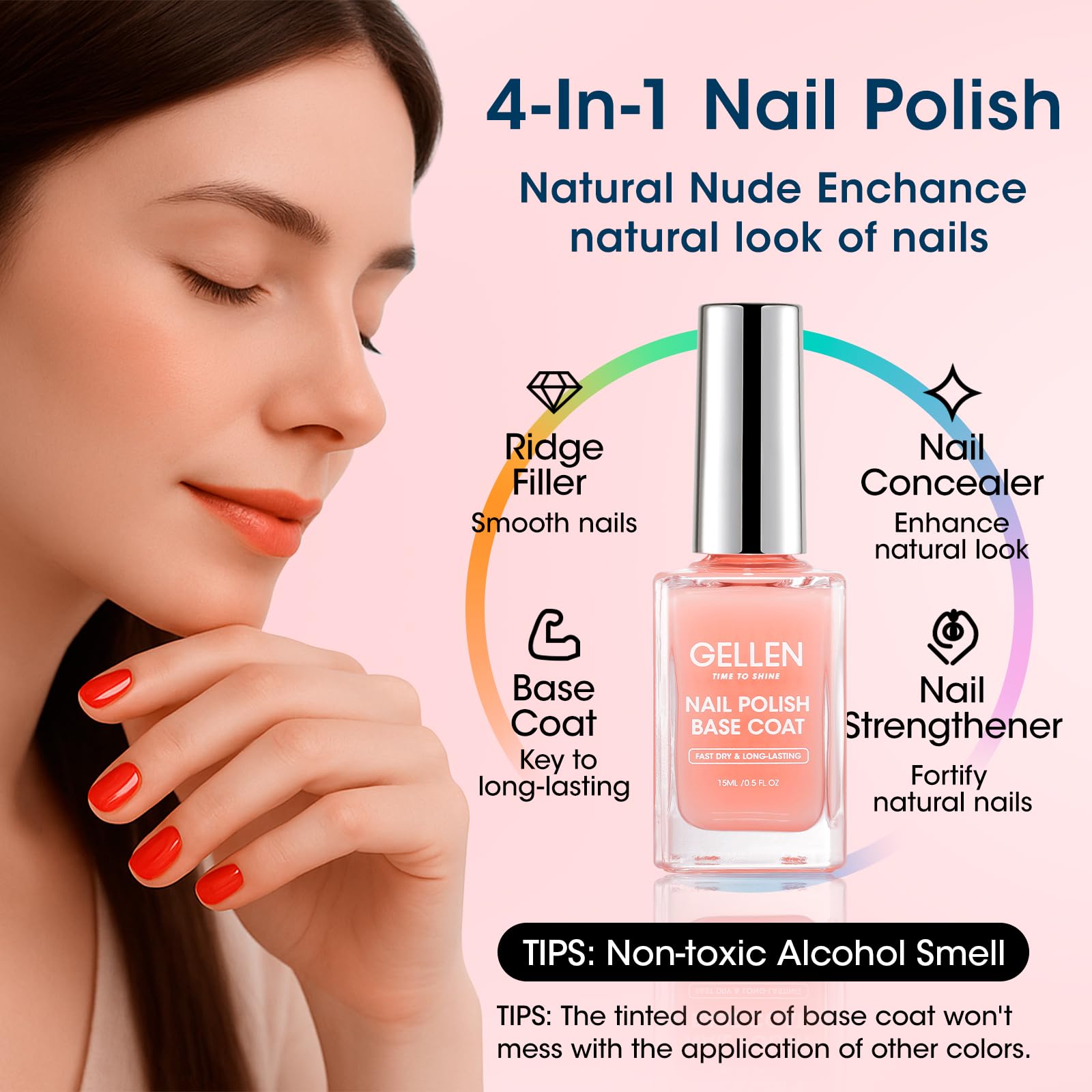 GELLEN, efecto natural de uñas con acabado discreto