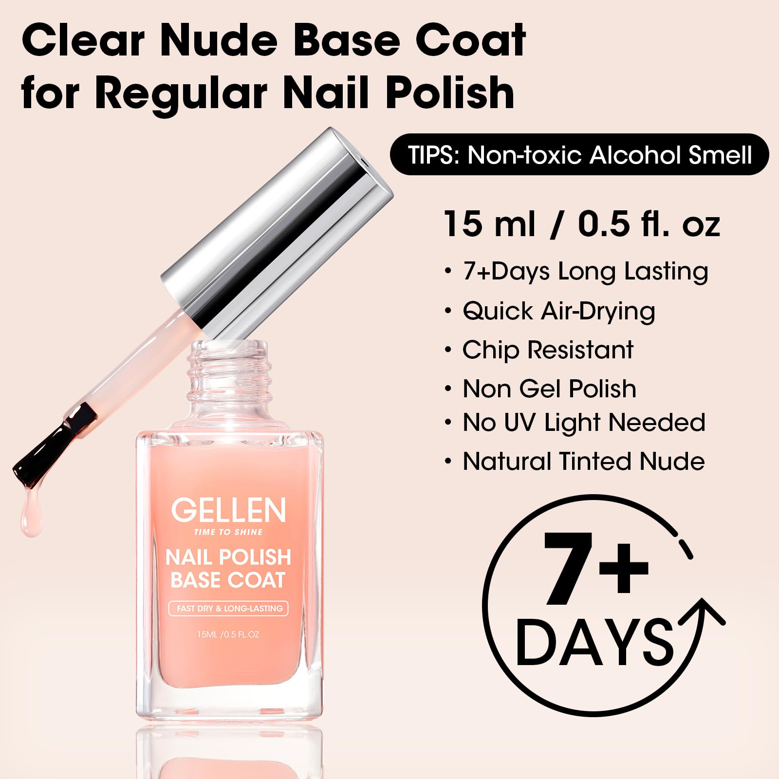 GELLEN, aplicación con brocha para un esmalte natural uniforme