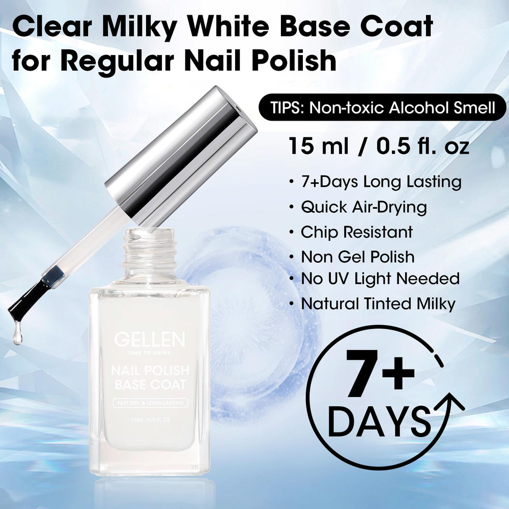 GELLEN Capa-base tono natural, base discreta para uñas limpias.