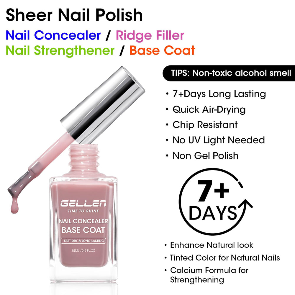 GELLEN corrector de color rosado mauve corrige tono de uñas.