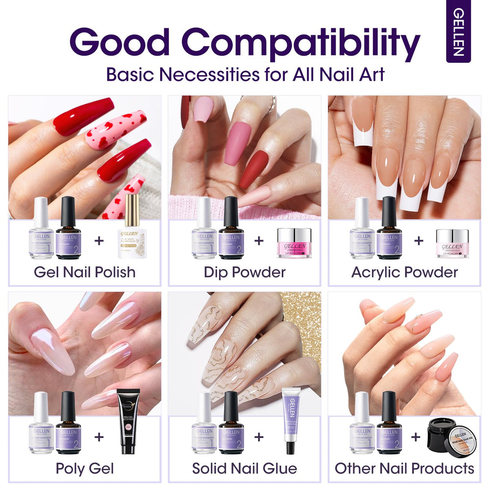 Gellen compatibilidad productos uñas, funciona con gel, acrílico y postizas