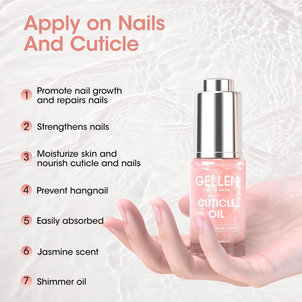 GELLEN Hidratación rápida de cutículas para uñas suaves y flexibles.