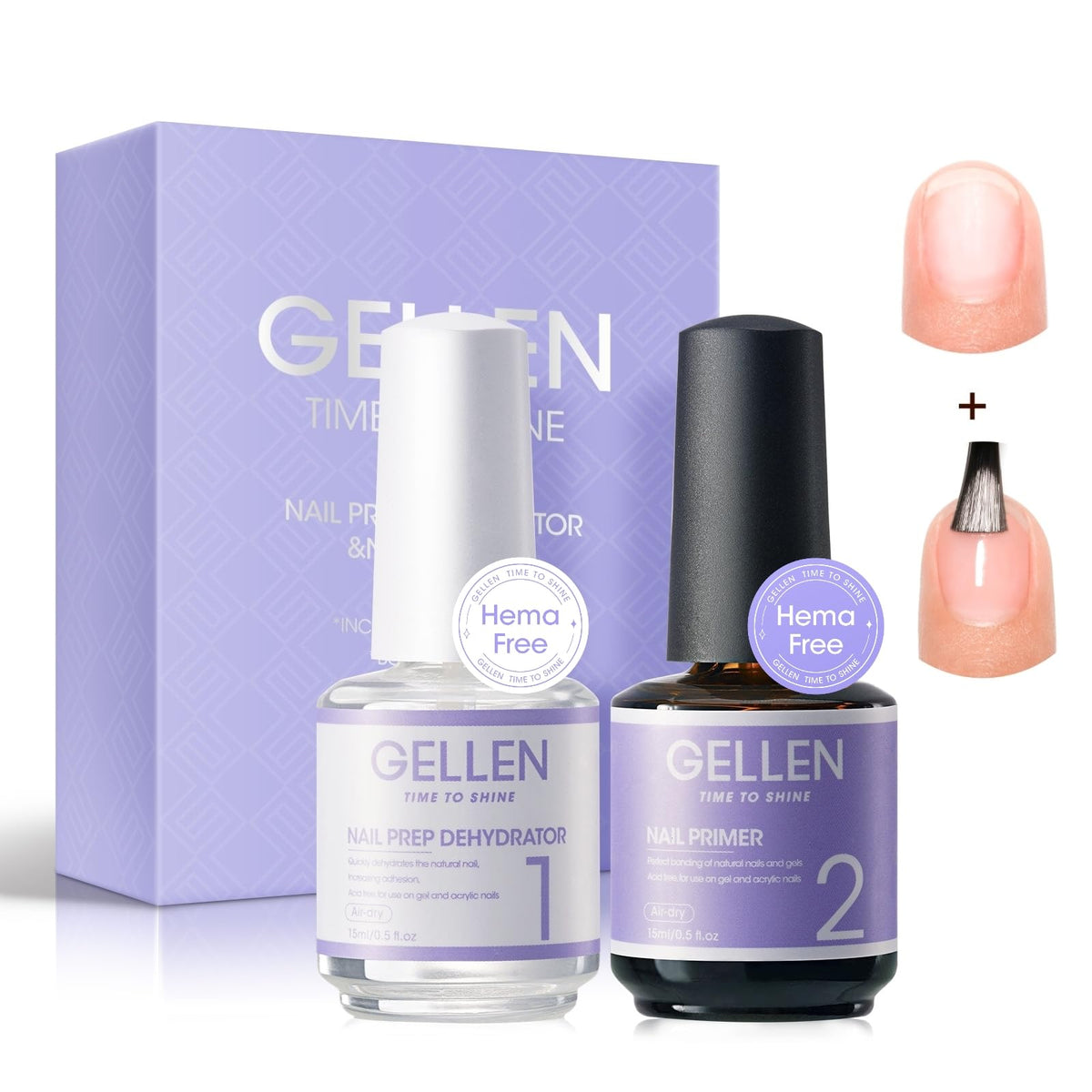 Gellen deshidratante para uñas de 15 ml, preparador clave para adherencia duradera