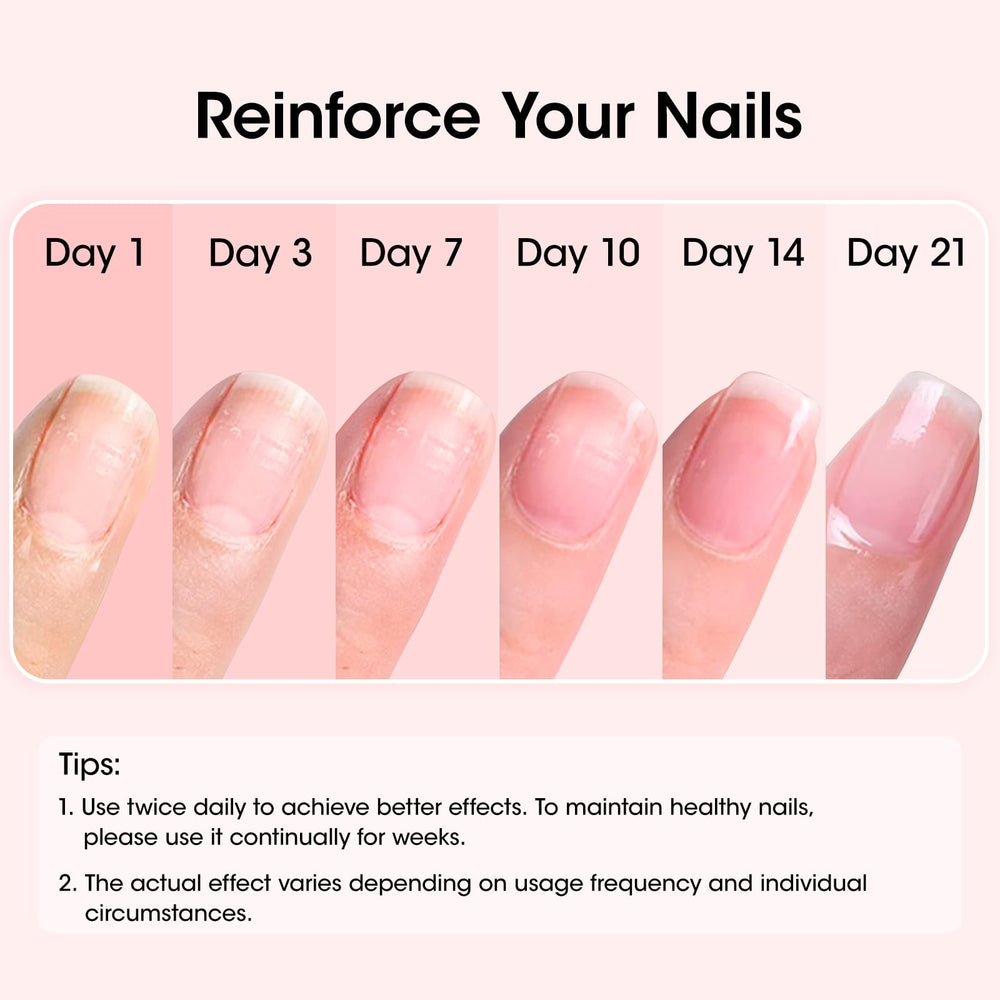 GELLEN Endurecedor Uñas 8 en 1: uñas antes de la aplicación