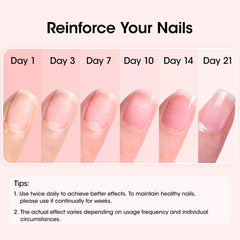 GELLEN Endurecedor Uñas 8 en 1: uñas antes de la aplicación