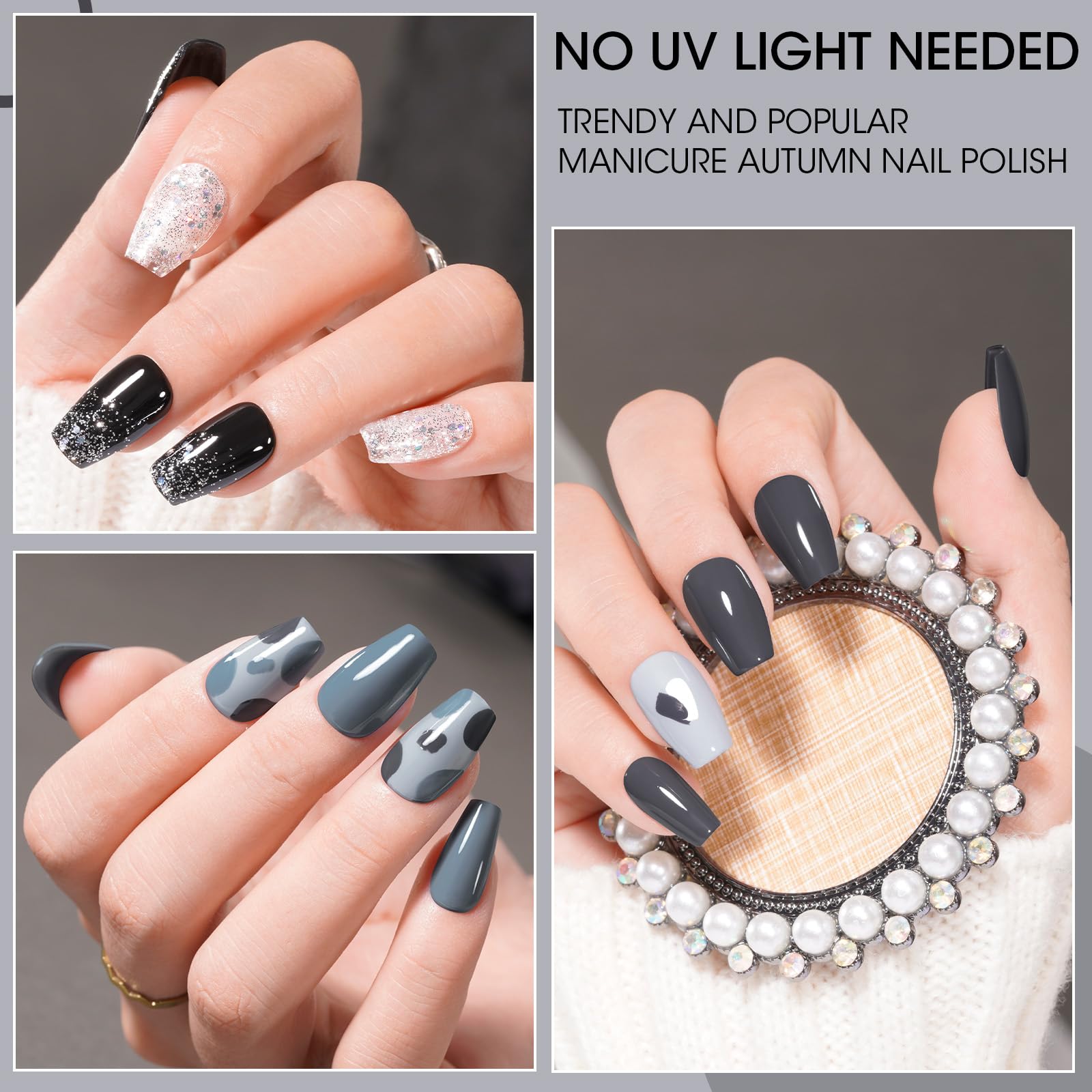 GELLEN Esmalte grafito para un look sofisticado y moderno.