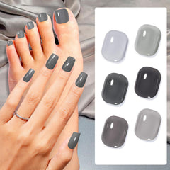 Muestra de tonos gris GELLEN para combinaciones de manicure.