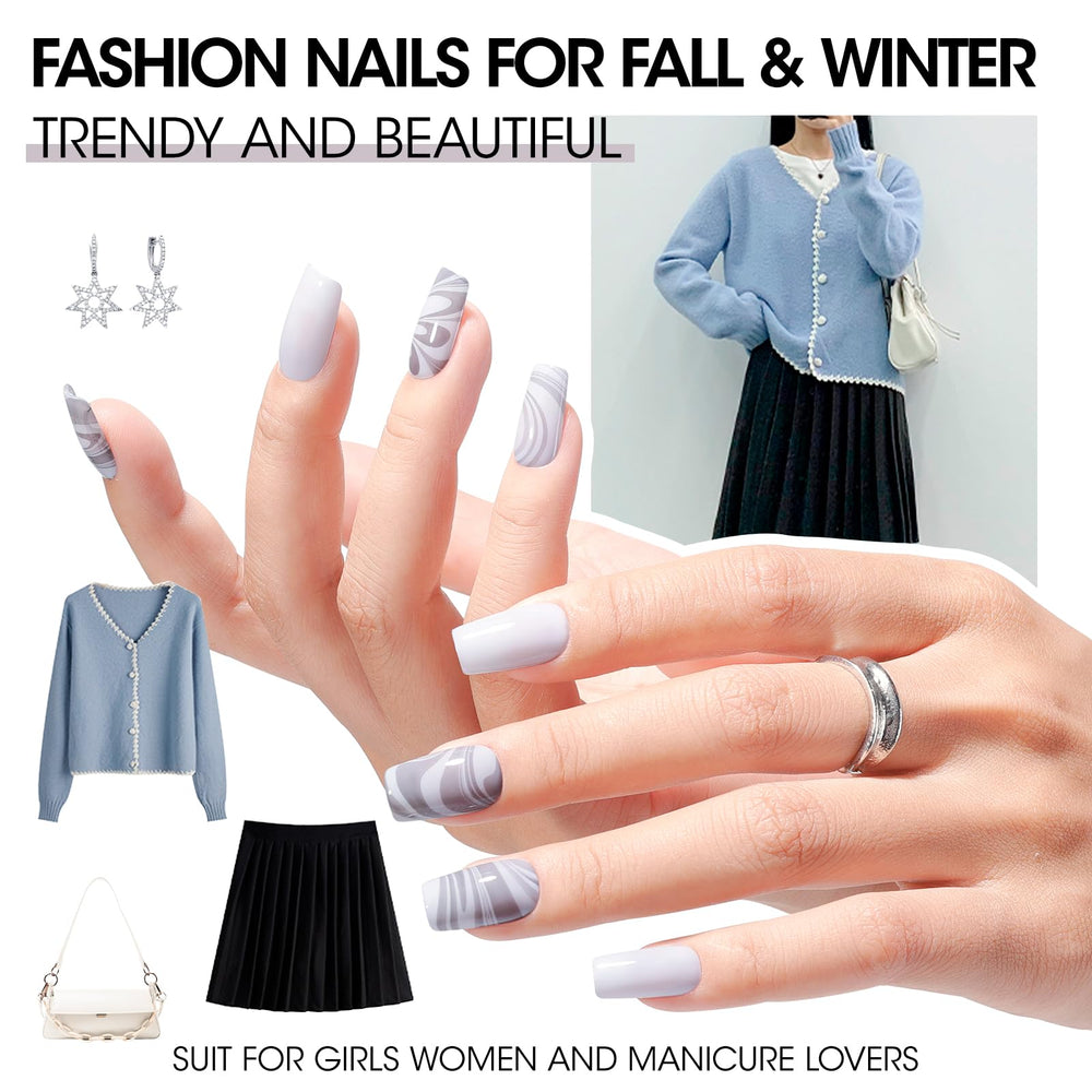 Uñas secándose al tacto con esmalte GELLEN.