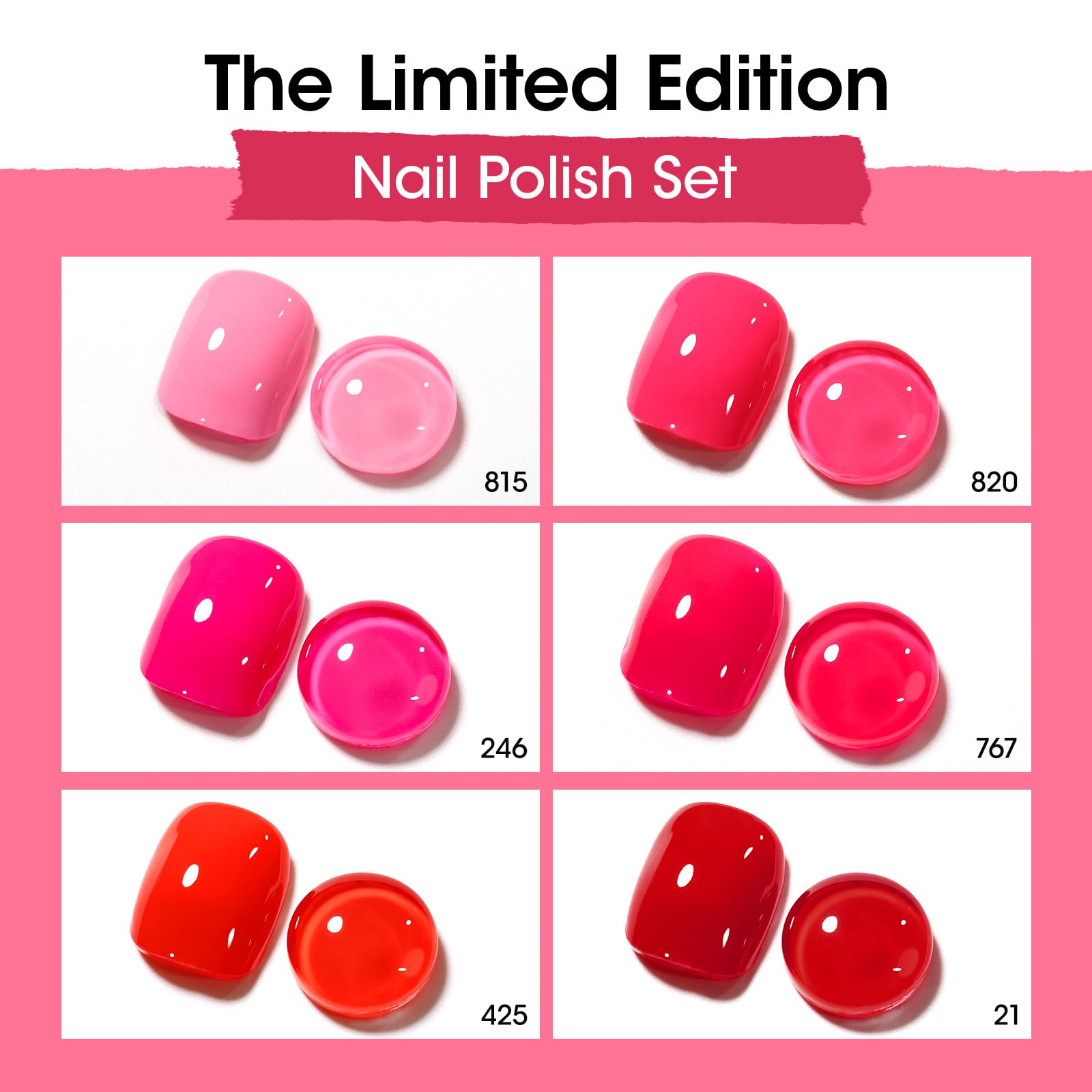 GELLEN esmalte rosado, tono clásico para uñas naturales