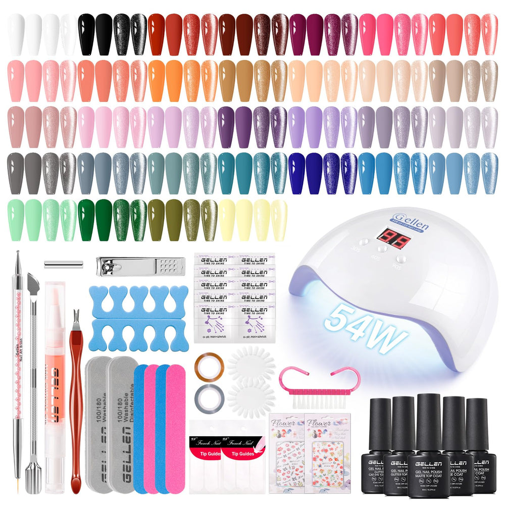 GELLEN UV/LED lamp powers fast cures for a smooth salon-like manicure.