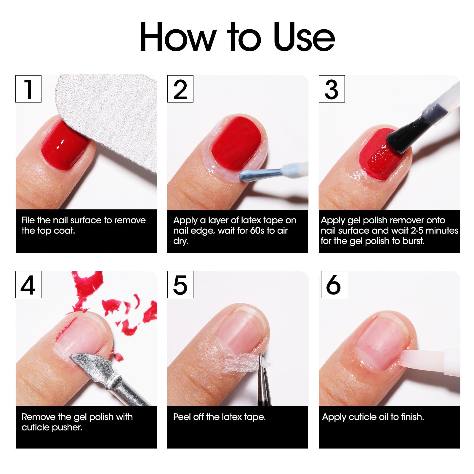 GELLEN remover liquid close-up showing acetone-free formula