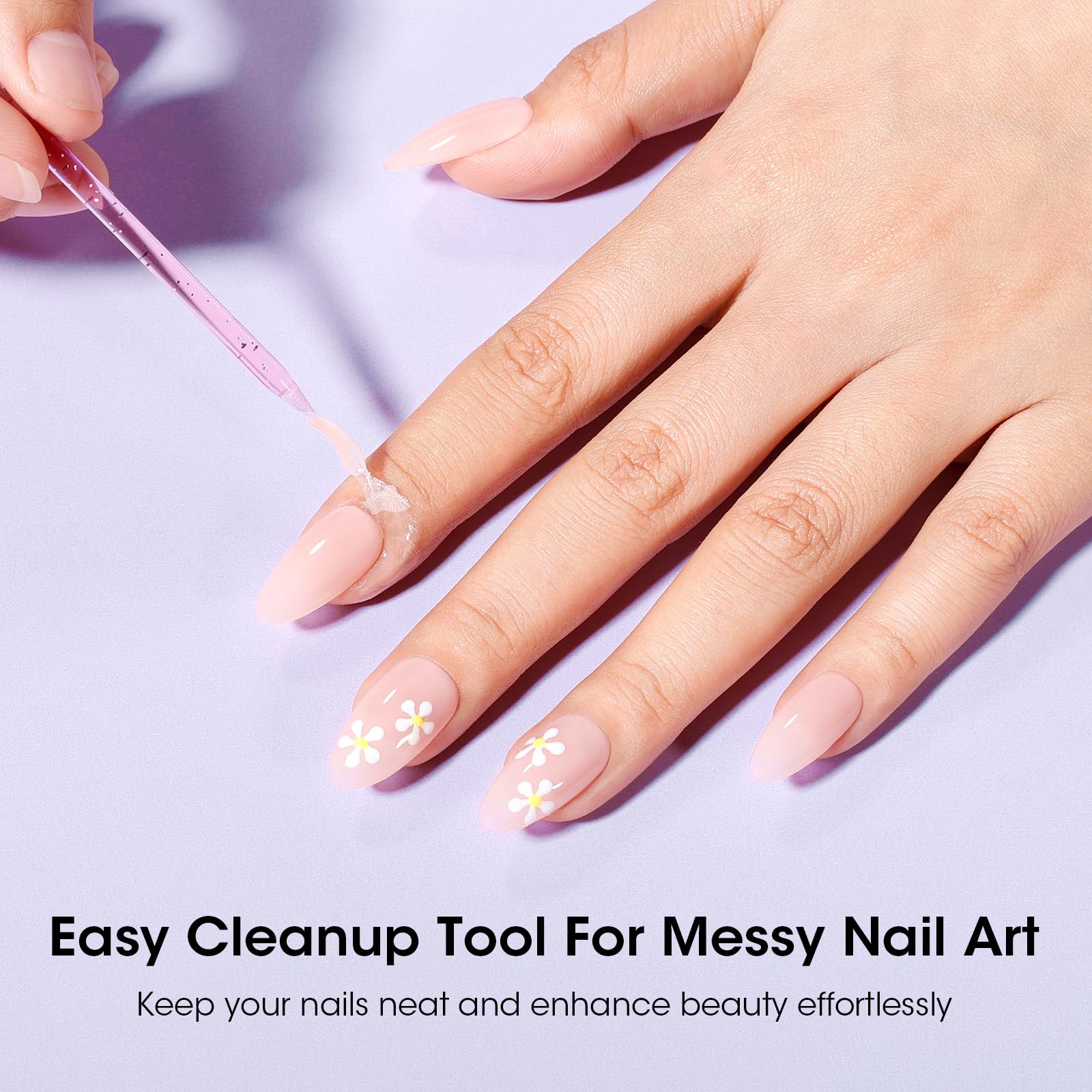 Protección de cutícula con GELLEN latex, ideal para bordes limpios.