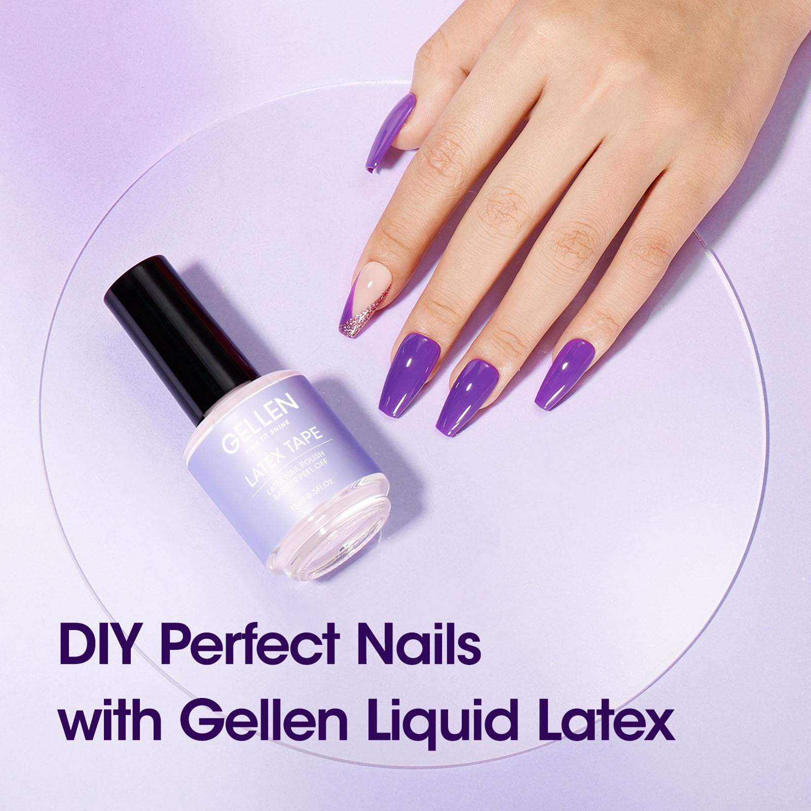 GELLEN Latex para uñas, borde limpio gracias a la barrera protectora.