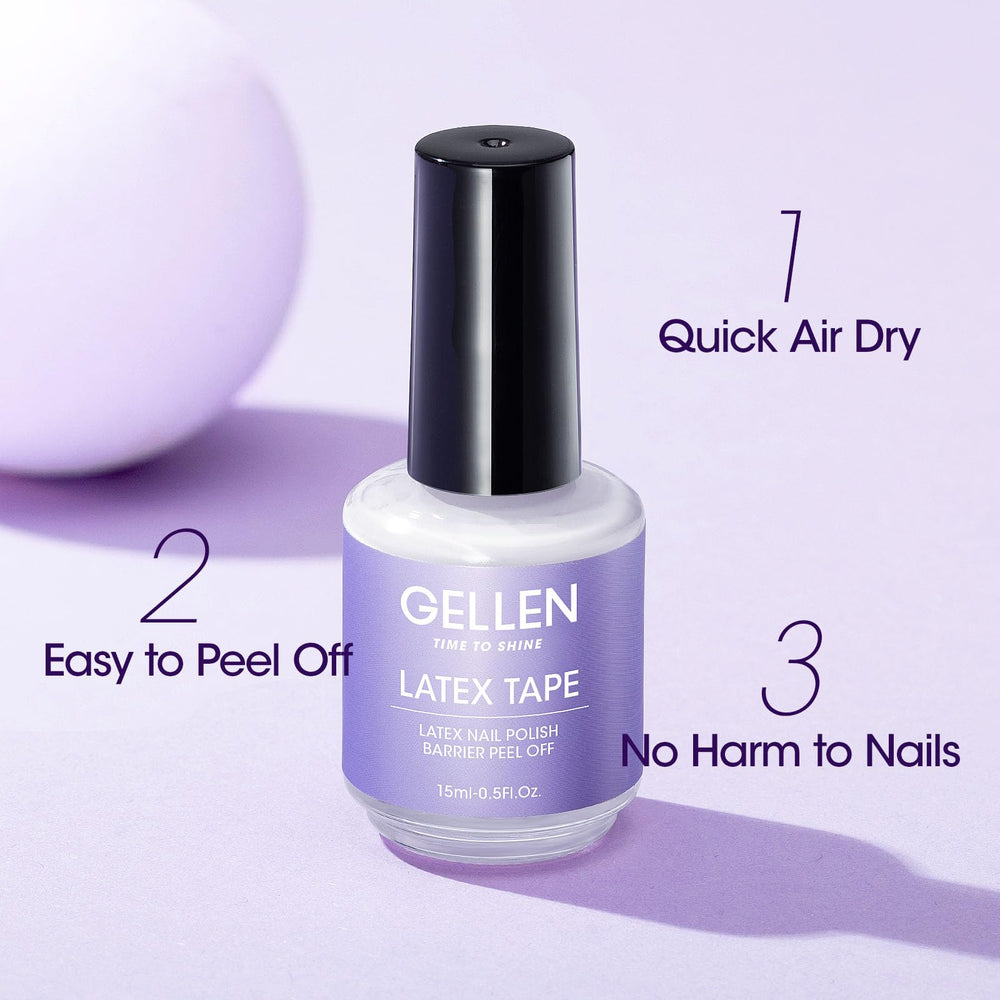 GELLEN Latex para uñas, capa que se seca para proteger la piel.
