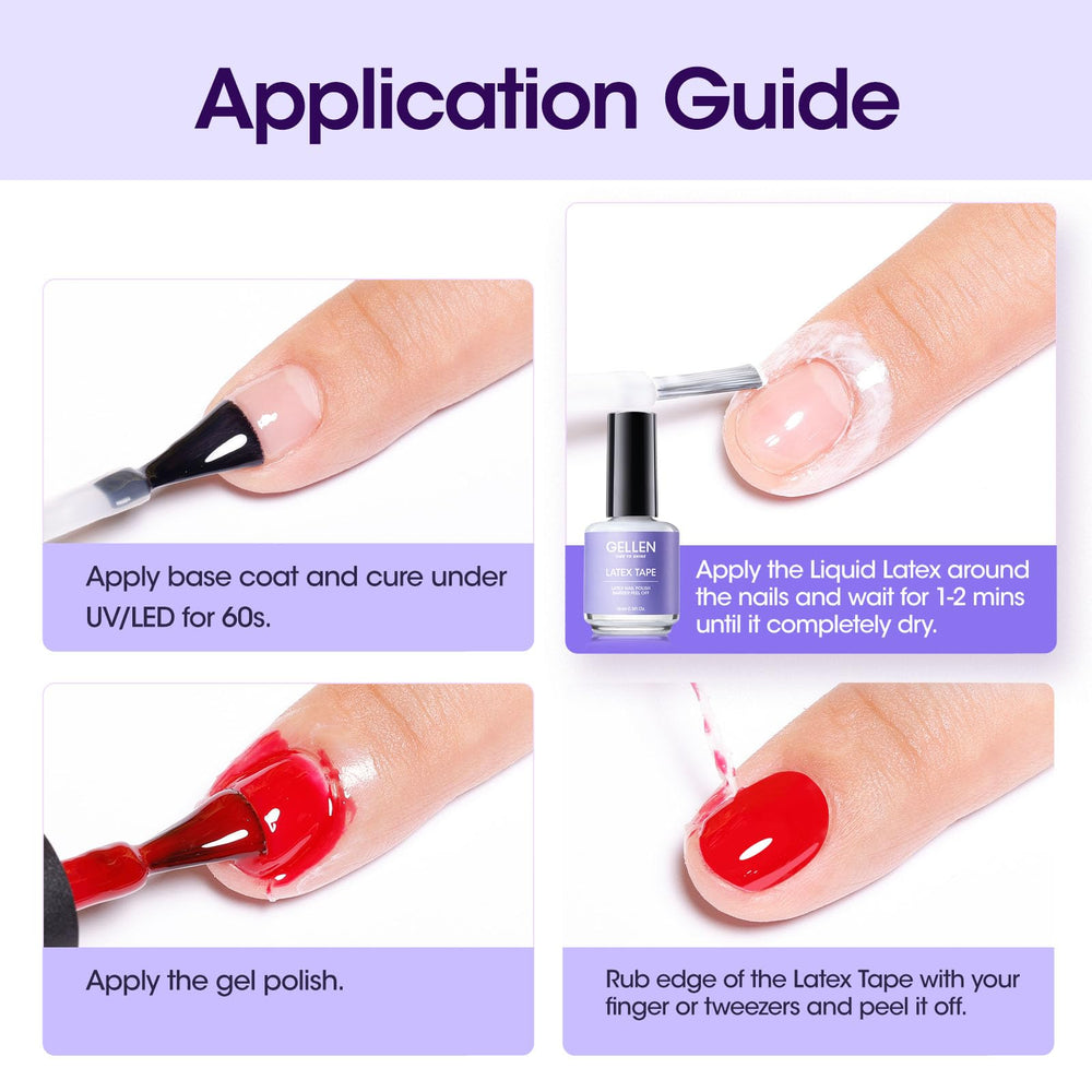 GELLEN Latex para uñas, regalo práctico para amantes del cuidado de uñas.
