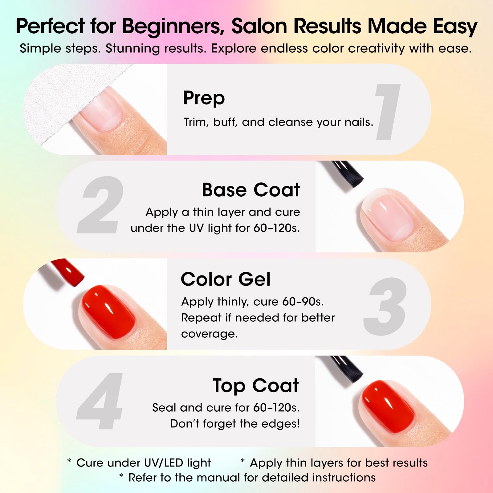 Gellen-manicura-en-casa: kit completo para experimentar uñas en casa con seguridad.