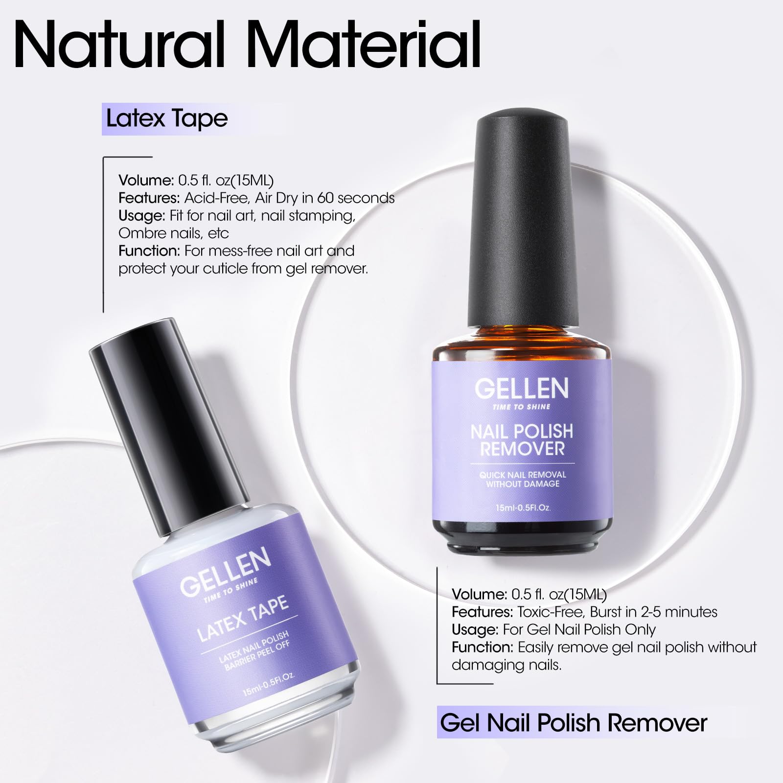 GELLEN nail file included for shaping during removal
