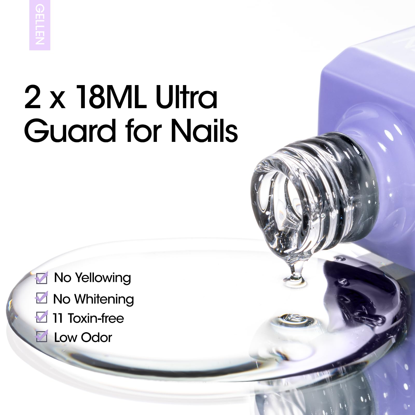 Uñas naturales con Base Coat GELLEN para uso diario