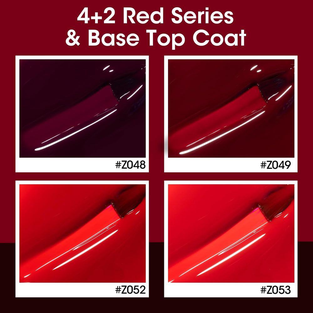 GELLEN paleta de cuatro tonos rojos para looks otoñales