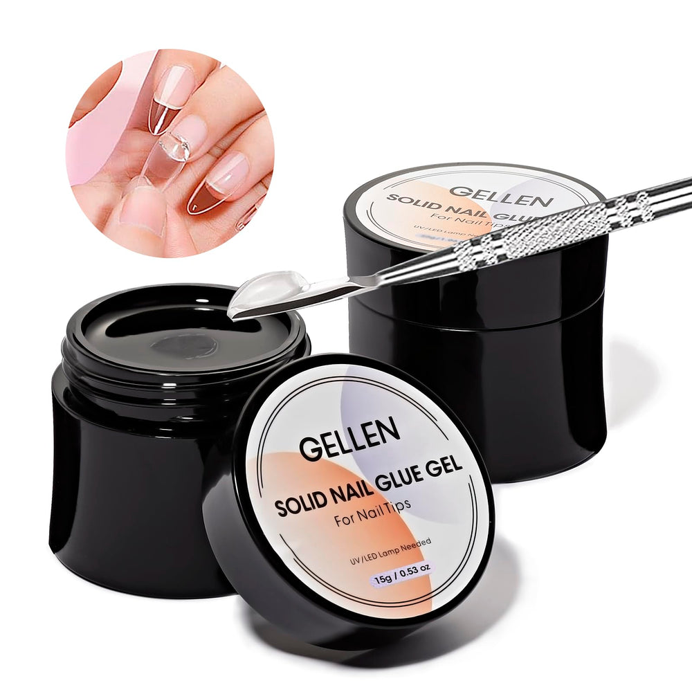 GELLEN pegamento gel sólido para uñas, presentación clara y profesional para uso en casa