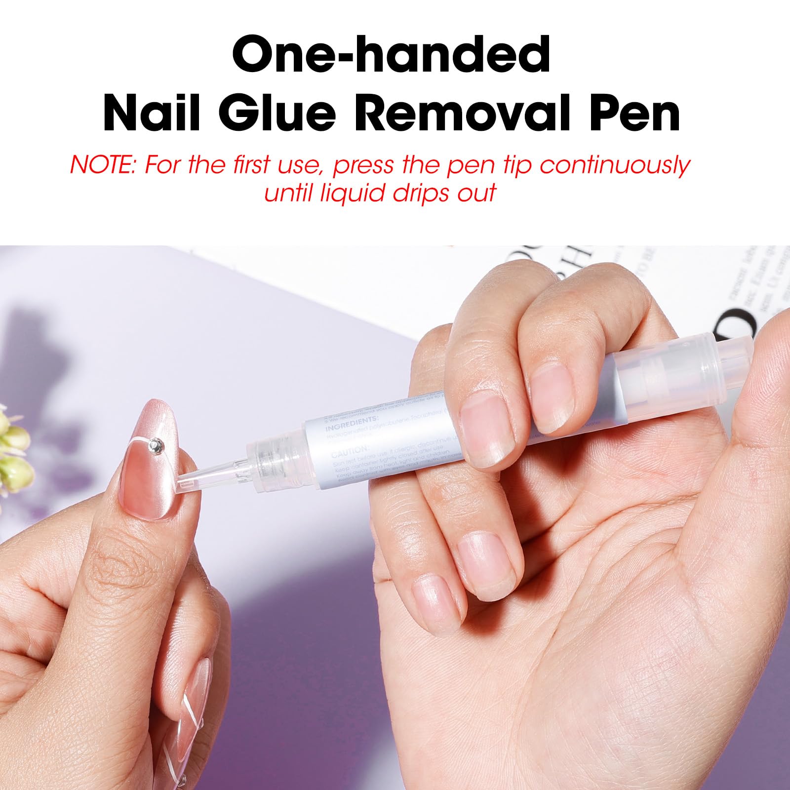 GELLEN removedor de uñas con diseño para uso con una sola mano.