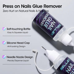 GELLEN, remover pegamento con remoción precisa para uñas artificiales.