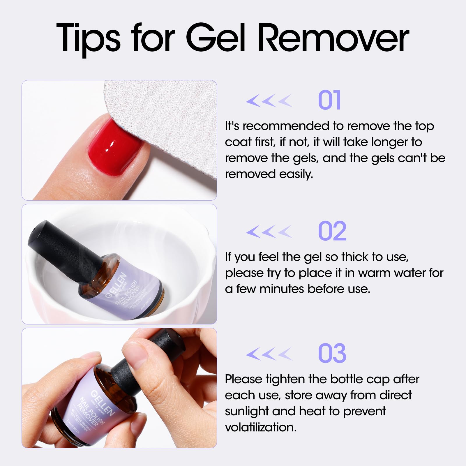 GELLEN removal setup demonstrates safe at-home removal