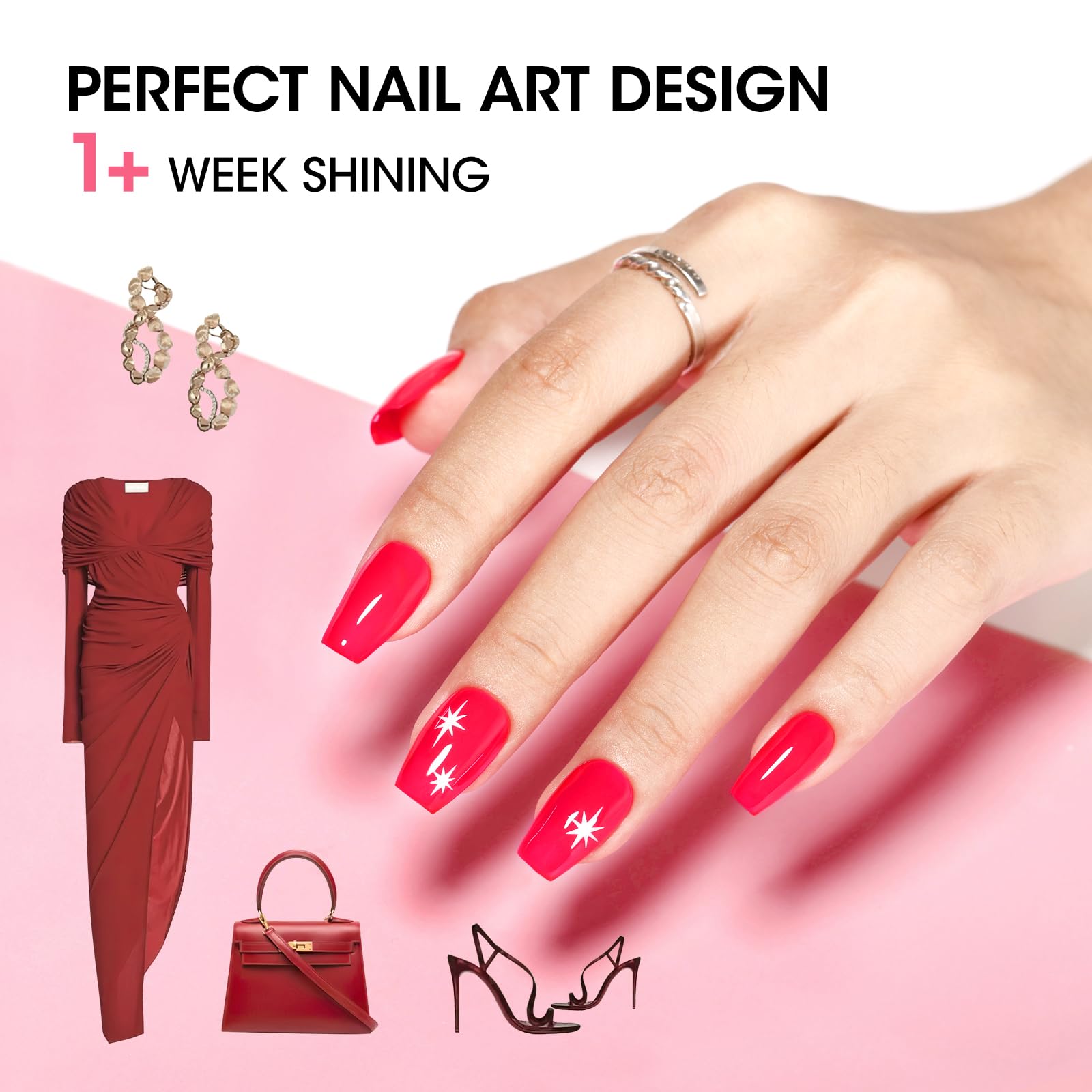 Set de seis esmaltes GELLEN, colores variados para looks diarios