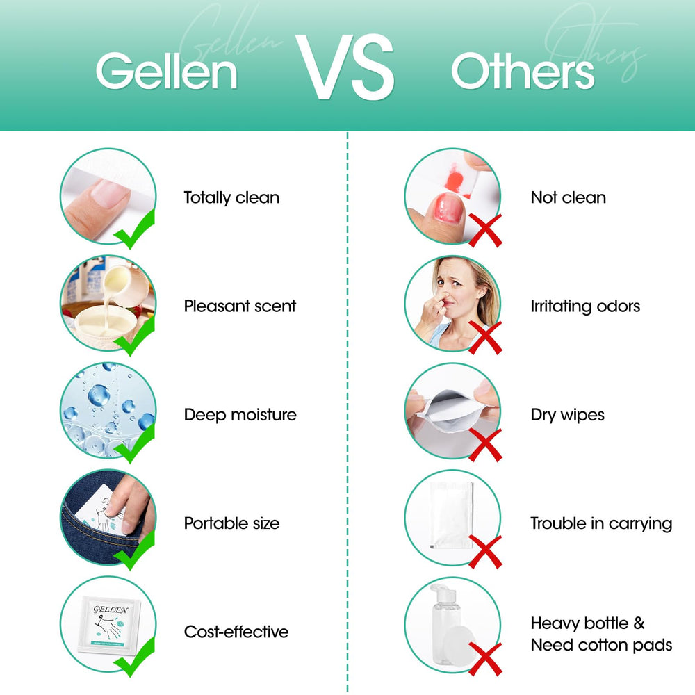 GELLEN: toallitas empaquetadas individualmente, fáciles de llevar
