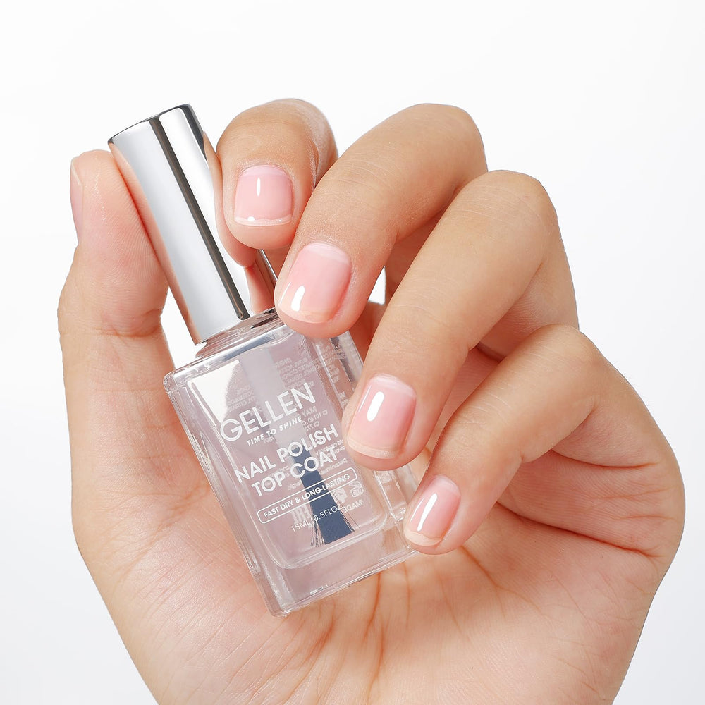 GELLEN Top Coat brillo sin limpiar con acabado espejo