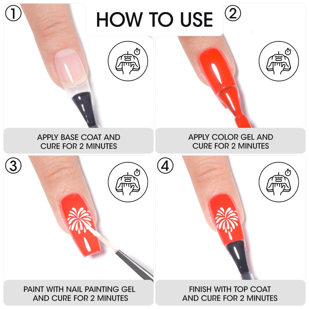 GELLEN UV/LED cure gel compatible with natural and enhanced nails