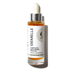 GEMELLE Aceite facial linfático detox para brillo y tono uniforme.