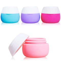 Gemice frascos de silicona con tamaño de viaje, prácticos para crema y cosméticos.
